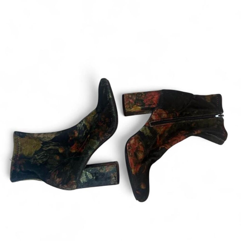 Mia Women's Emerald Green Floral Boots Size Size 10